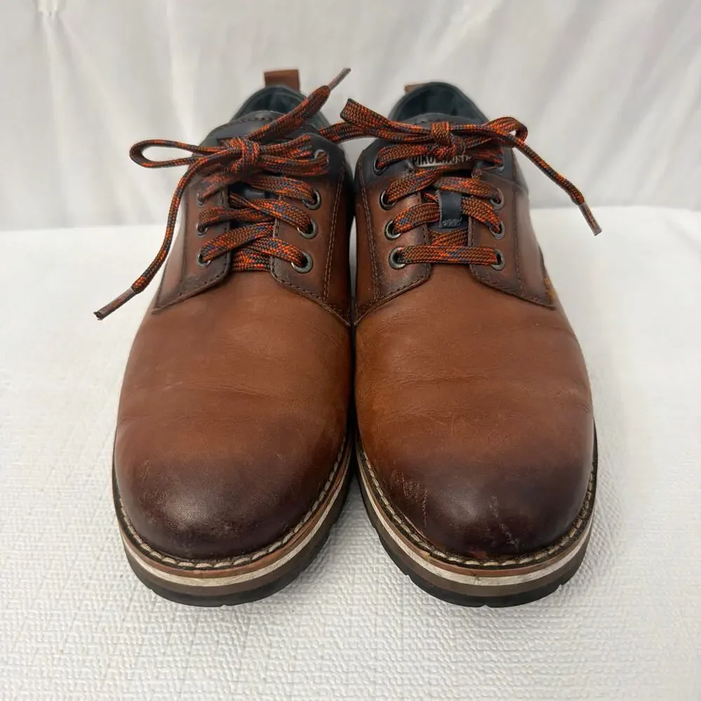Pikolinos Pirineos Brown Leather Oxford Shoes Mens Size 8